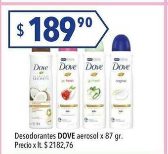 Hergo Desodorantes Dove Aerosol oferta