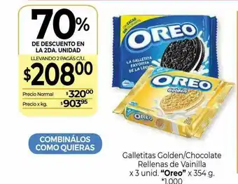 La Anonima Galletitas Golden Chocolate Rellenas De Vainialla oferta