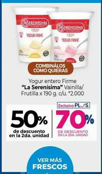 La Anonima Yogur Entero Firme oferta