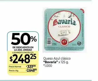 La Anonima Queso Azul Clasico Bavaria 50% De Descuento En La 2da Unidad oferta