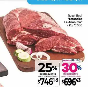 La Anonima Roast Beef Estancias La Anónima 25% De Descuento oferta