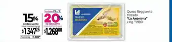 La Anonima Queso Reggianito Trozado La Anonima 15% De Descuento oferta