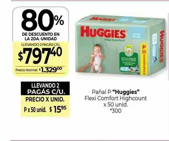 La Anonima Pañal P Huggies Flexi Comfort Highcount 80% De Descuento En La 2da Unidad oferta