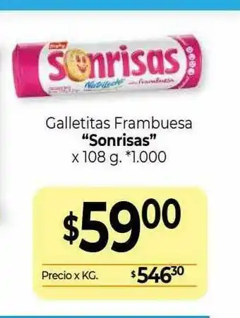 La Anonima Galletitas Frambuesa Sonrisas oferta
