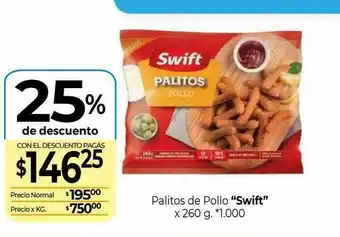 La Anonima Palitos De Pollo Swift 25% De Descuento oferta