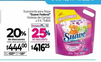 La Anonima Suavizante Para Ropa Suave Federal Violetas De Campo 20% De Descuento oferta