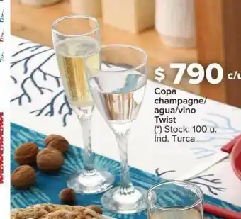 Carrefour Copa Champagne Agua Vino Twist oferta