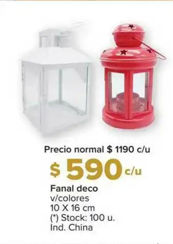 Carrefour Fanal Deco V Colores 10 X 16 Cm oferta