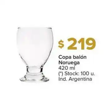 Carrefour Copa Balón Noruega 420 Ml oferta