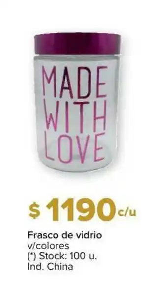 Carrefour Frasco De Vidrio V Colores oferta