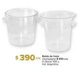 Carrefour Balde De Hielo Champagne oferta