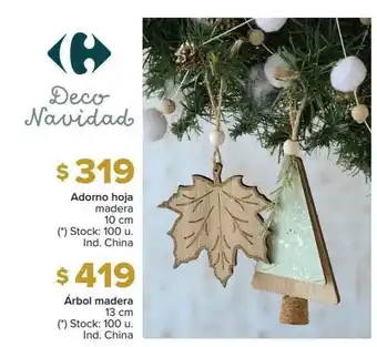 Carrefour Adorno Hoja árbol Madera oferta