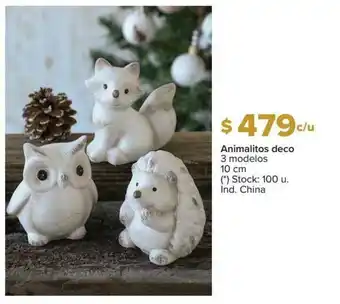Carrefour Animalitos Deco 3 Modelos 10 Cm oferta