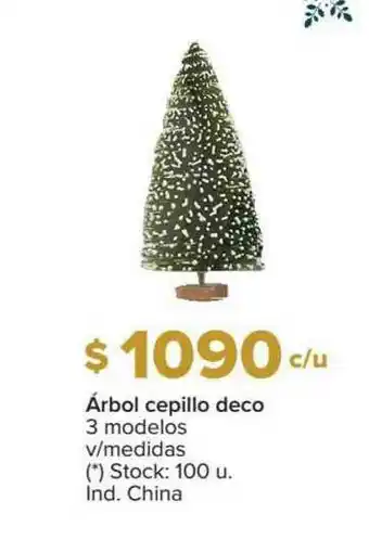 Carrefour árbol Cepillo Deco 3 Modelos V Medidas oferta
