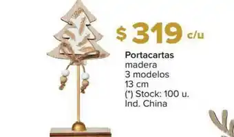 Carrefour Portacartas Madera 3 Modelos 13 Cm oferta