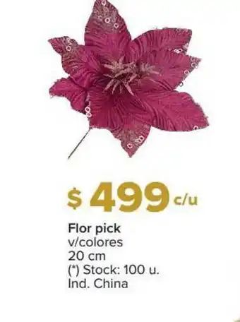 Carrefour Flor Pick V Colores 20 Cm oferta