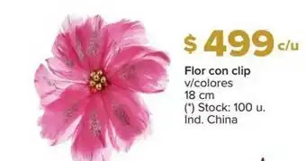 Carrefour Flor Con Clip V Colores oferta