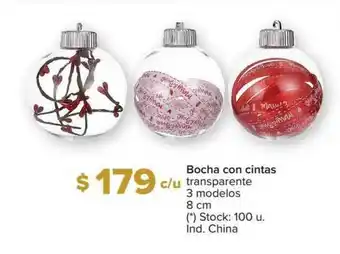 Carrefour Bocha Con Cintas Transparente 3 Modelos 8 Cm oferta