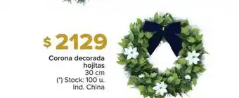 Carrefour Corona Decorada Hojitas 30 Cm oferta