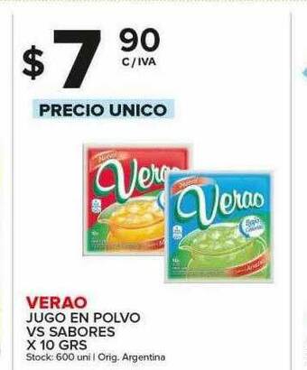 Carrefour Maxi Verao Jugo En Polvo oferta