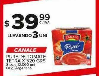 Carrefour Maxi Canale Pure De Tomate Tetra oferta