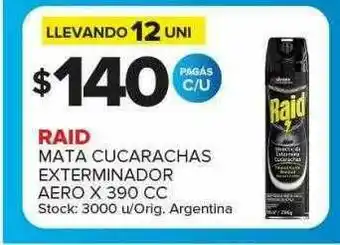 Carrefour Maxi Raid Mata Cucarachas Exterminador Aero oferta
