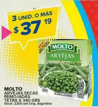 Carrefour Maxi Moltto Arvejas Secas Remojadas Tetra oferta