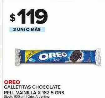 Carrefour Maxi Oreo Galletitas Chocolate Rell Vainilla oferta