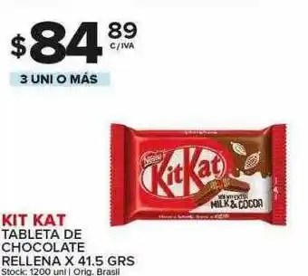 Carrefour Maxi Kit Kat Tableta De Chocolata Rellena oferta