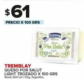 Carrefour Maxi Tremblay Queso Pro Salut Light Trozado oferta