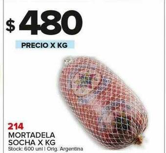 Carrefour Maxi 214 Mortadela Socha X Kg oferta