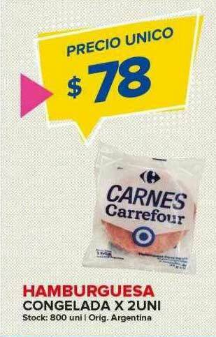 Carrefour Maxi Hamburguesa Congelada oferta
