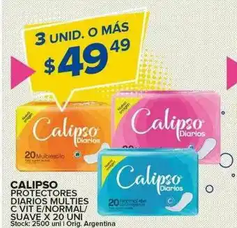 Carrefour Maxi Calipso Protectores Diarios Multies C Vit E Normal Suave oferta