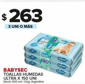 Carrefour Maxi Babysec Toallas Humedas Ultra oferta