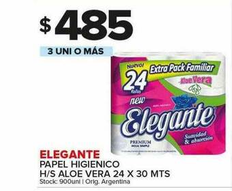 Carrefour Maxi Elegante Papel Higienico H S Aloe Vera oferta