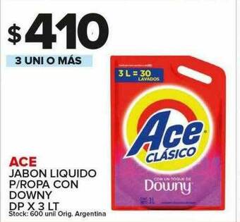 Carrefour Maxi Ace Jabon Liquido P Ropa Con Downy Dp oferta