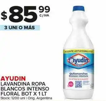 Carrefour Maxi Ayudin Lavandina Ropa Blancos Intenso Floral Bot oferta