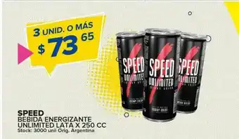 Carrefour Maxi Speed Bebida Energizantre Unlimited oferta