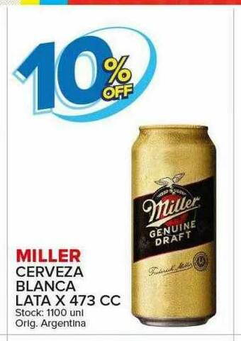 Carrefour Maxi Miller Cerveza Blanca oferta