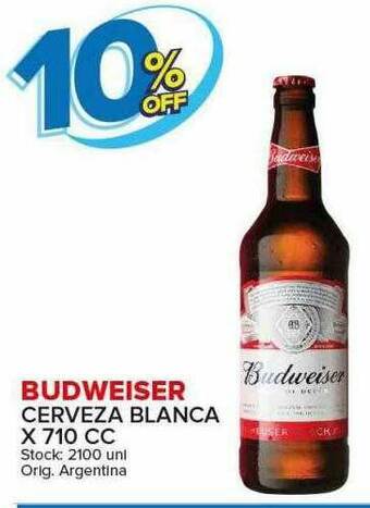 Carrefour Maxi Budweiser Cerveza Blanca oferta