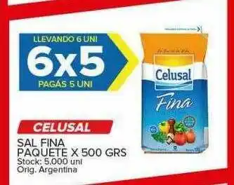 Carrefour Maxi Celusal Sal Fina oferta