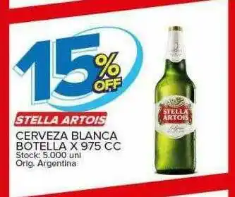 Carrefour Maxi Stella Artois Cerveza Blanca oferta