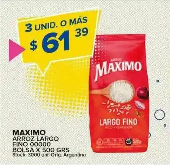 Carrefour Maxi Maximo Arroz Largo Fino oferta