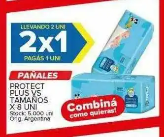 Carrefour Maxi Pañales Protect Plus Vs Tamanos oferta
