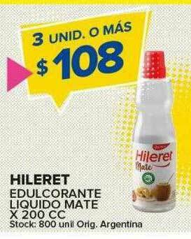 Carrefour Maxi Hileret Edulcorante Liquido Mate oferta