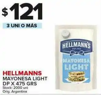 Carrefour Maxi Hellmanns Mayonesa Light Dp oferta