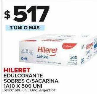 Carrefour Maxi Hileret Edulcorante Sobres C Sacarina oferta