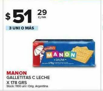 Carrefour Maxi Manon Galletitas C Leche oferta