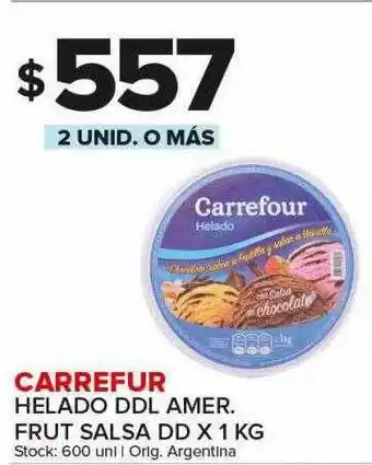 Carrefour Maxi Carrefur Helado Ddl Amer Frut Salsa Dd oferta