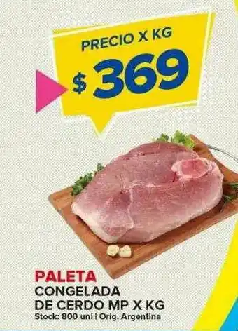 Carrefour Maxi Paleta Congelada De Cerdo Mp oferta